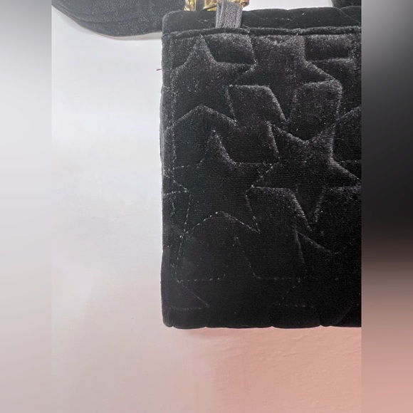 Betsey Johnson Black Velvet Crossbody - Picture 7 of 7